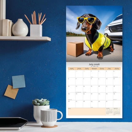 Dayplanner Honden aan het Werk Kalender 2026