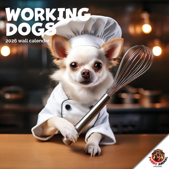 Dayplanner Honden aan het Werk Kalender 2026
