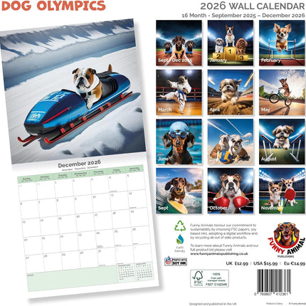 Dayplanner Honden Olympics Kalender 2026