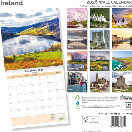 Dayplanner Ierland Kalender 2026