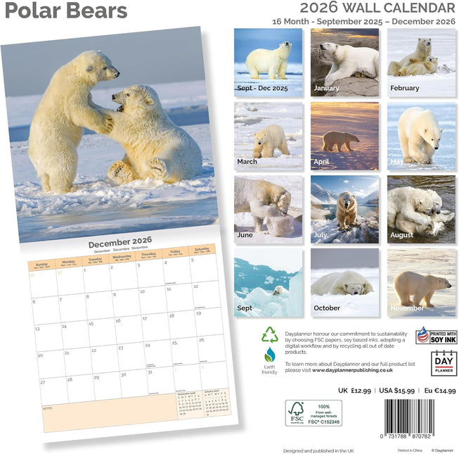 Dayplanner IJsberen Kalender 2026