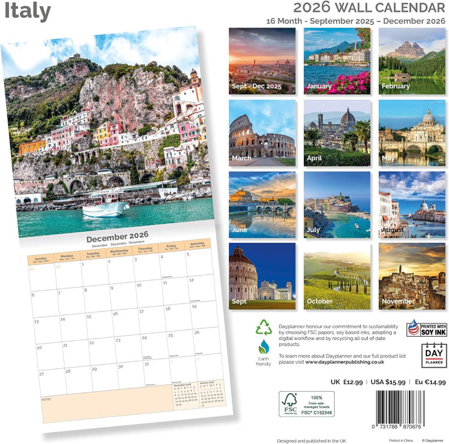Dayplanner Italie Kalender 2026
