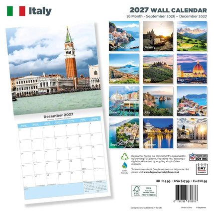 Dayplanner Italie Kalender 2027