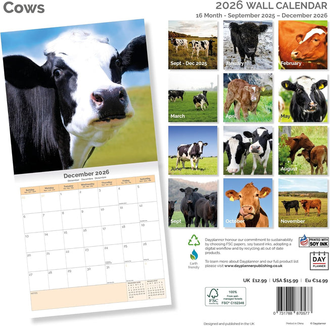Dayplanner Koeien Kalender 2026