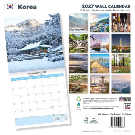 Dayplanner Korea Kalender 2027