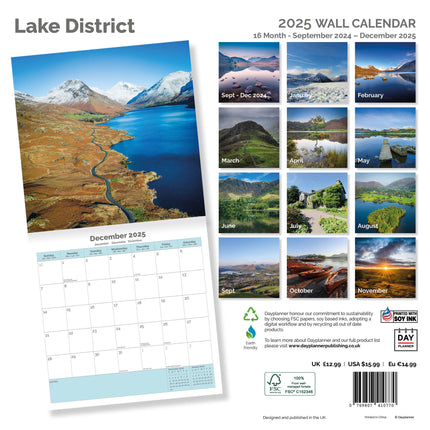 Dayplanner Lake District Kalender 2025