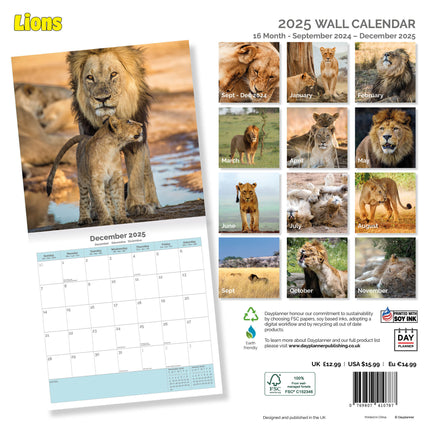 Dayplanner Leeuwen Kalender 2025