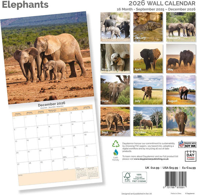 Dayplanner Olifanten Kalender 2026