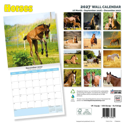 Dayplanner Paarden Kalender 2027