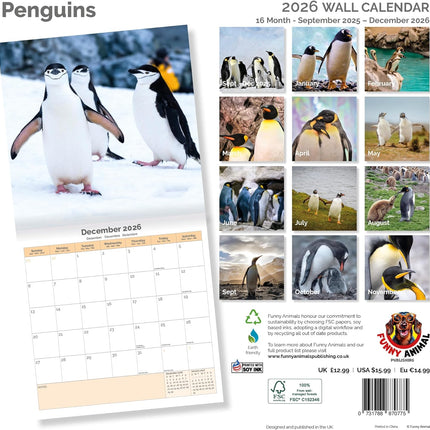 Dayplanner Pinguïns Kalender 2026