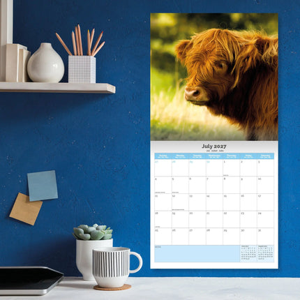 Dayplanner Schotse Hooglanders Kalender 2026