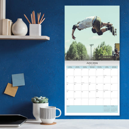 Dayplanner Skateboard Kalender 2025