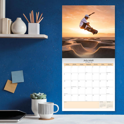 Dayplanner Skateboard Kalender 2026