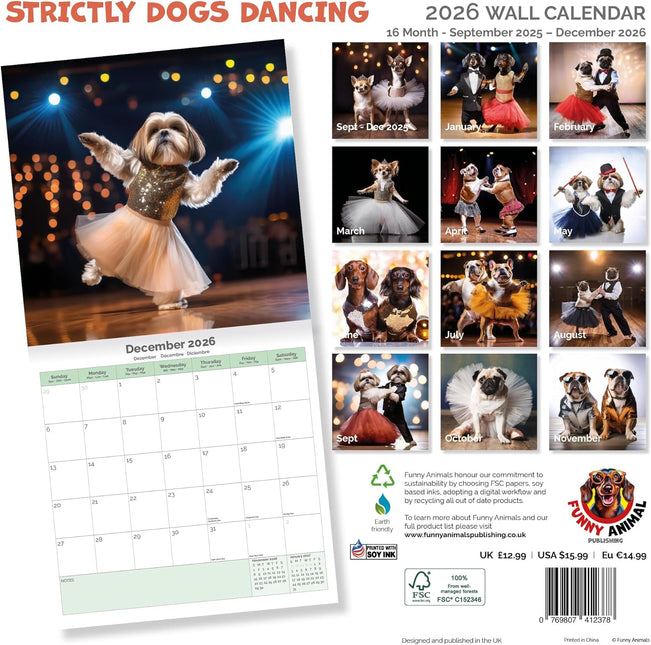 Dayplanner Strictly Dogs Dancing Kalender 2026