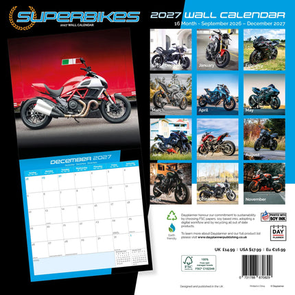 Dayplanner Superbikes Kalender 2027
