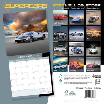 Dayplanner Supercars Kalender 2027