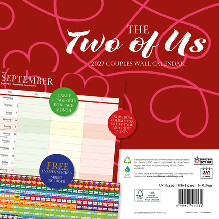 Dayplanner The Two of Us Kalender 2027
