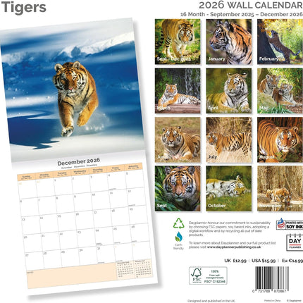 Dayplanner Tijger Kalender 2026