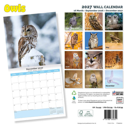 Dayplanner Uilen Kalender 2026