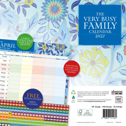 Dayplanner Very Busy Family Organiser Kalender 2027