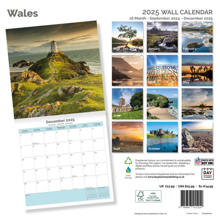 Dayplanner Wales Kalender 2025