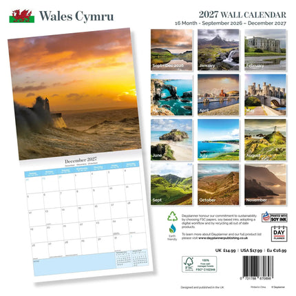 Dayplanner Wales Kalender 2027