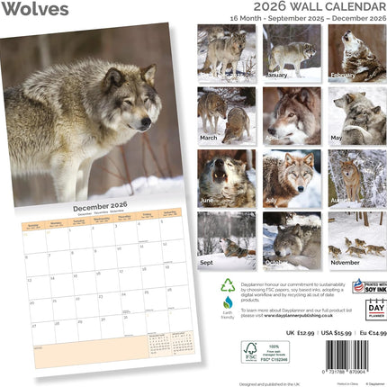 Dayplanner Wolven Kalender 2026