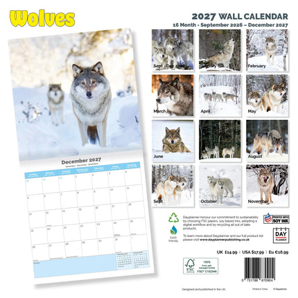 Dayplanner Wolven Kalender 2026