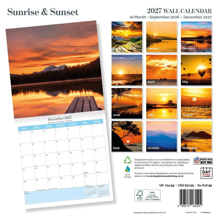 Dayplanner Zonsondergang Kalender 2027