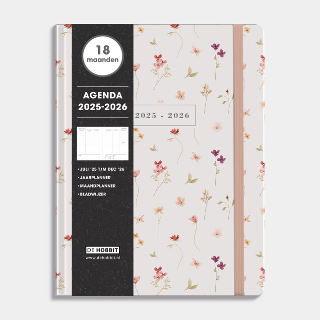 De Hobbit A4 Agenda 18 Maanden 2025-2026 Aquarel