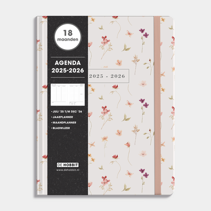 De Hobbit A4 Agenda 18 Maanden 2025-2026 Aquarel