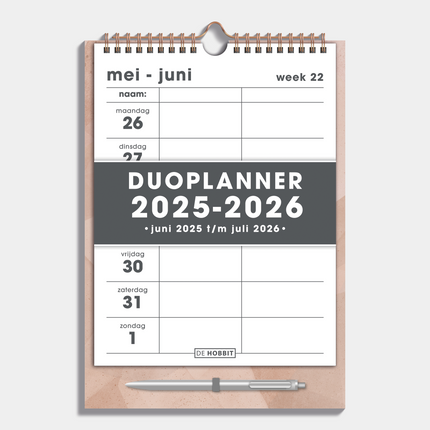 De Hobbit A4 Duoplanner 2025 - 2026 Abstract