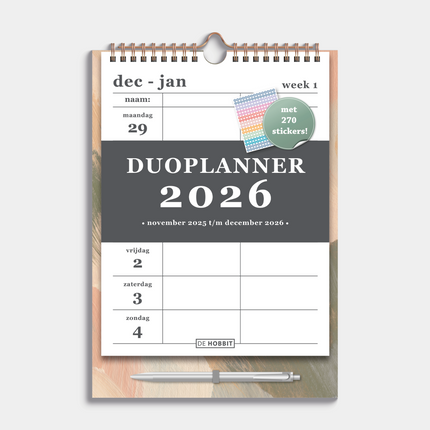 De Hobbit A4 Duoplanner 2026