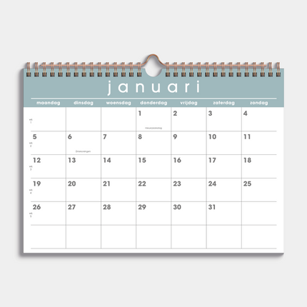 De Hobbit A4 Maandkalender 2027 Mint
