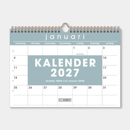 De Hobbit A4 Maandkalender 2027 Mint