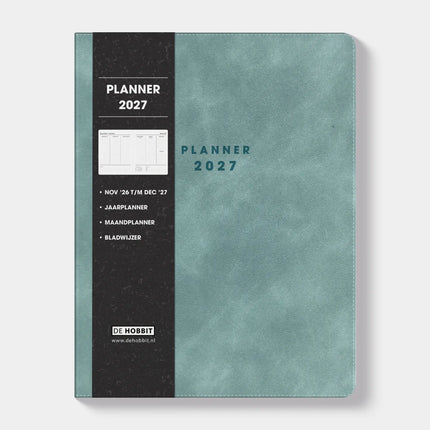De Hobbit A4 Planner 2027 Aqua