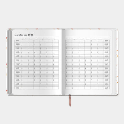 De Hobbit A4 Planner 2027 Bloemen