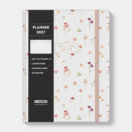 De Hobbit A4 Planner 2027 Bloemen