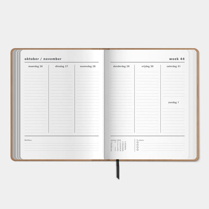 De Hobbit A4 Planner 2027 Washed Kraft
