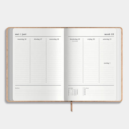 De Hobbit A4 Weekplanner 2025 - 2026 Washed Craft