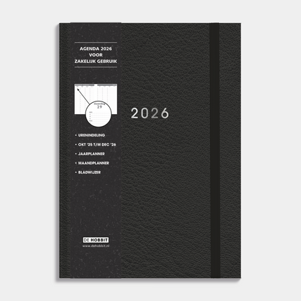 De Hobbit A4 Zakenagenda 2026 Zwart