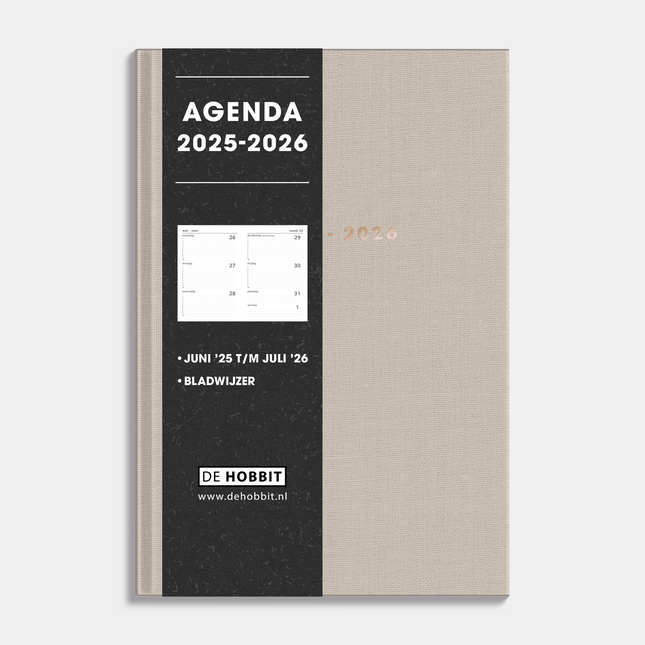 De Hobbit A5 Basic Agenda 2025-2026 Linnen