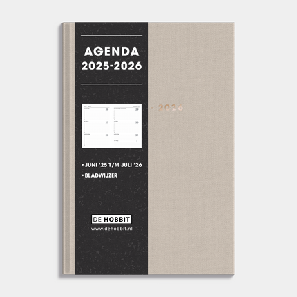 De Hobbit A5 Basic Agenda 2025-2026 Linnen