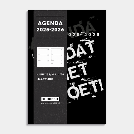 De Hobbit A5 Basic Agenda 2025 - 2026 Omdat het Moet
