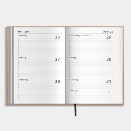 De Hobbit A5 Basic Agenda 2025 - 2026 Wash Kraft