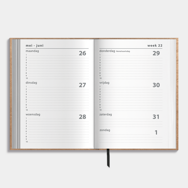 De Hobbit A5 Basic Agenda 2025 - 2026 Wash Kraft