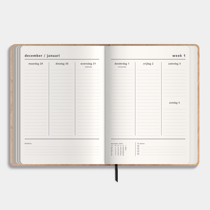 De Hobbit A5 Flex Planner 2026 Bruin
