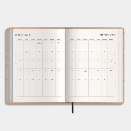 De Hobbit A5 Flex Planner 2026 Bruin