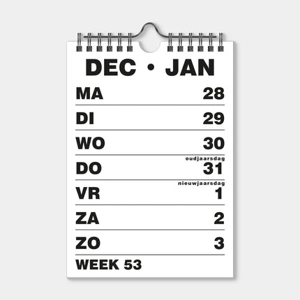 De Hobbit A5 Grootletter Kalender 2027