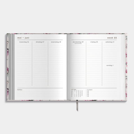 De Hobbit A5+ Planner 2025 - 2026 Kersenbloesem